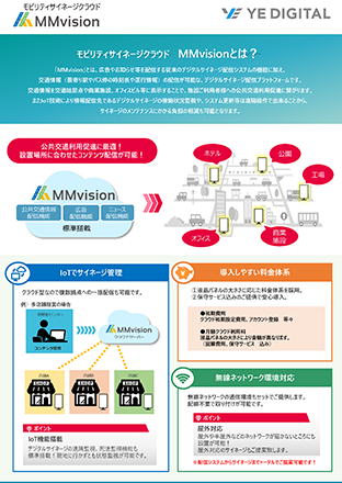 モビリティサイネージクラウド「MMvision」