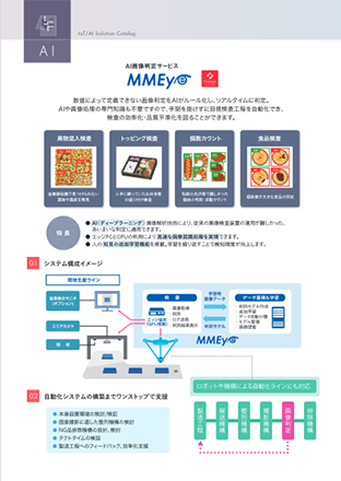 AI画像判定サービス「MMEye」（総合カタログ抜粋）